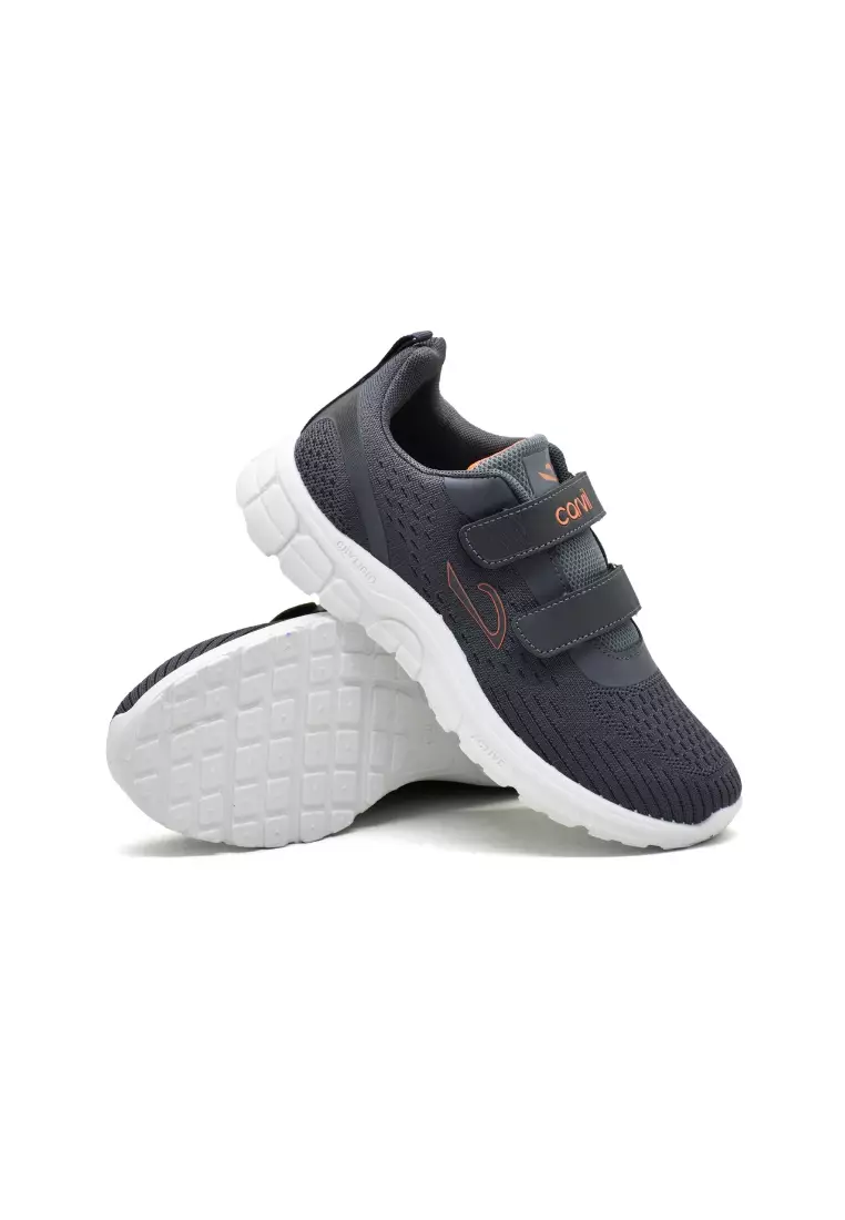 Carvil Sepatu Anak Mizura-01 LT Dark Grey/White