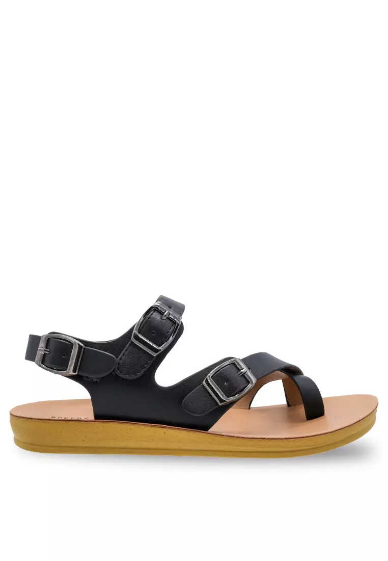 Discount on Speedy Rhino  shoes - SKU: Speedy Rhino Buckle Toe Ring Slingback Sandals