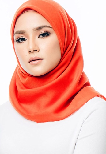 Imaan Boutique Cotton Square Scarf Pumpkin 74698AAB6249BAGS_1
