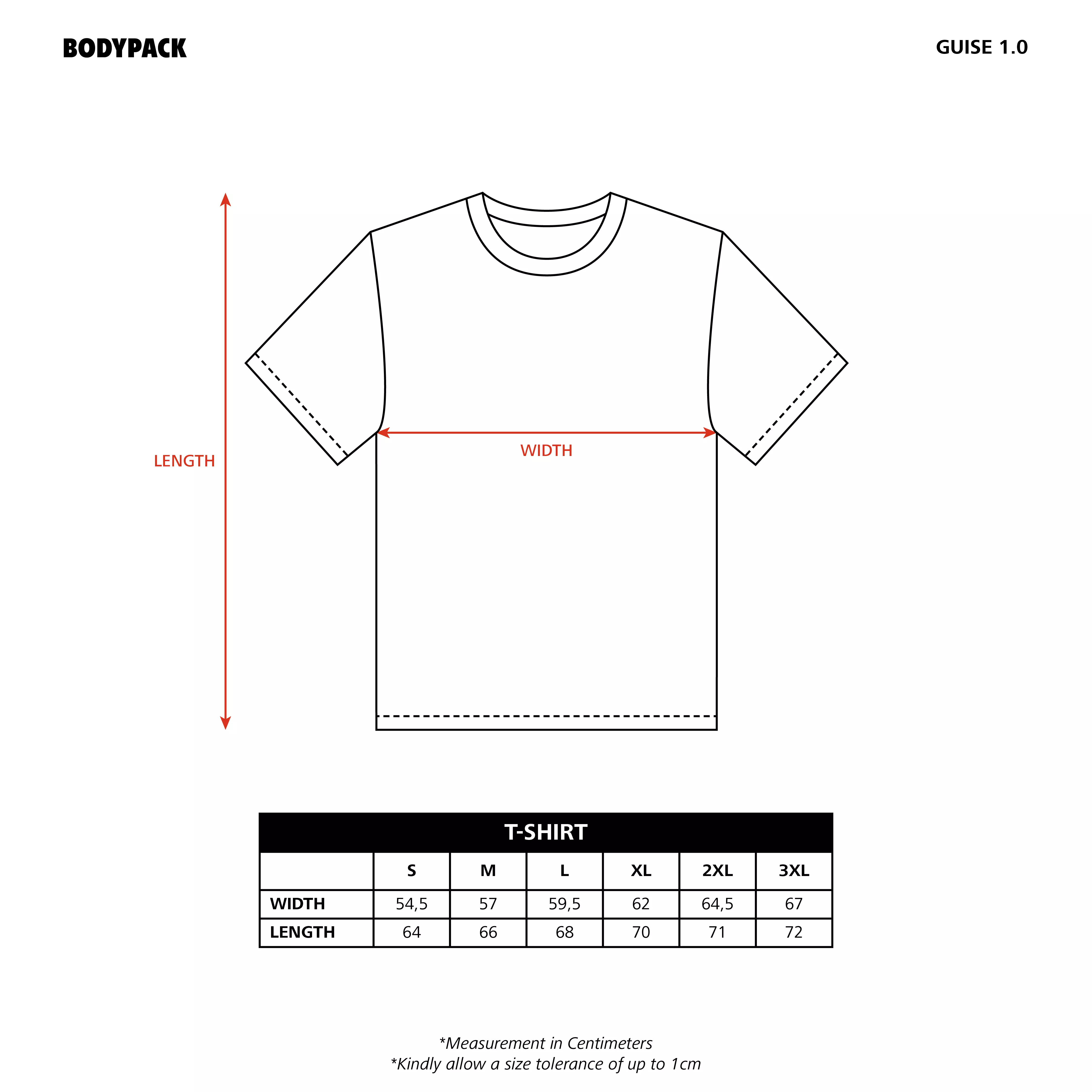 Bodypack Guise 1.0 Short Sleeves T-Shirt - White