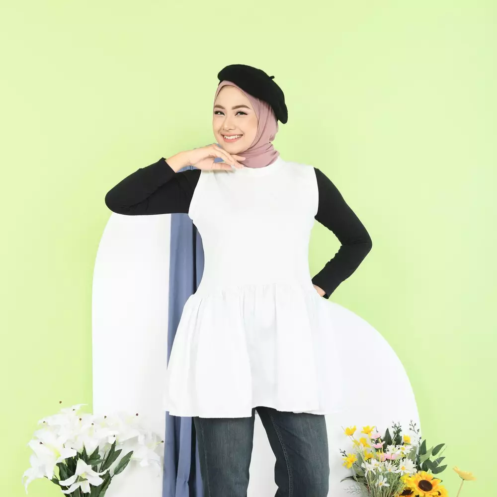 Vleya Sleeveless Midi Inner Dress - Broken White M19722 R49S5