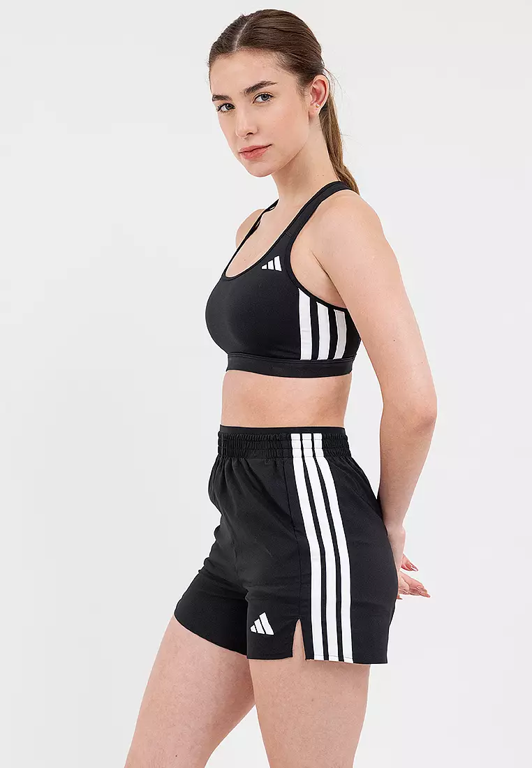 Optime Essentials Workout 3-Stripes Medium Support Bra