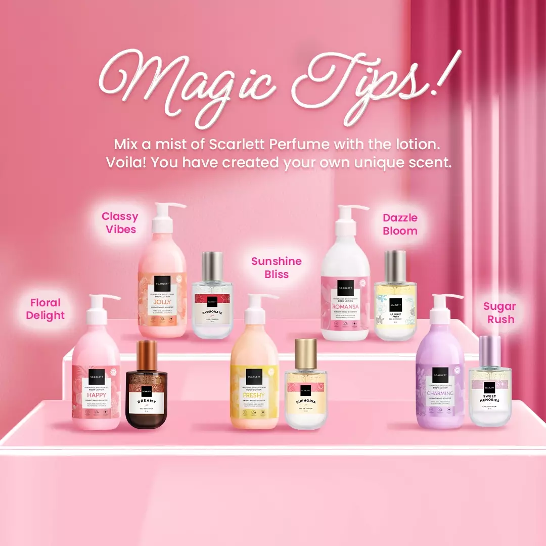 Scarlett Whitening New! Fragrance Brightening Body Lotion Bright Mood Booster (Jolly)