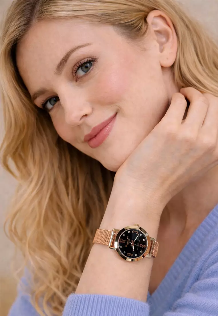 The Hour Check Krystal Watch Embellished With SWAROVSKI® Crystals