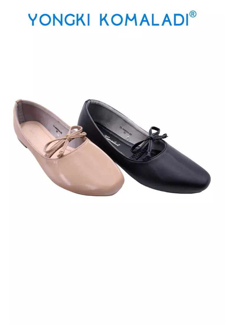 YONGKI KOMALADI LYNNEA FLATSHOES OL-NN8324-BE HITAM