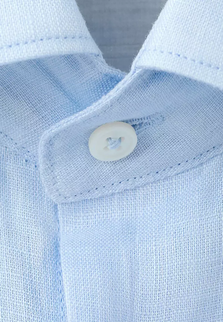 100% Linen Slim-Fit Shirt