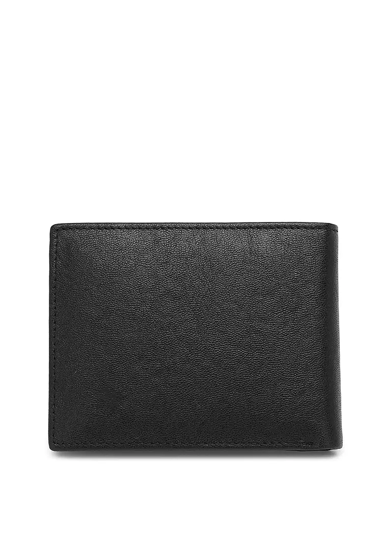 Men's Genuine Leather RFID Blocking Fortune Wallet - Black