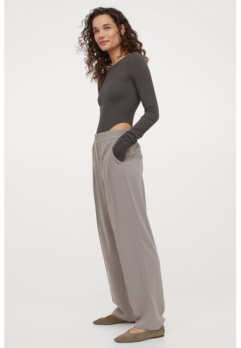 H&M grey Tailored trousers BBB1DAA25B8450GS_1