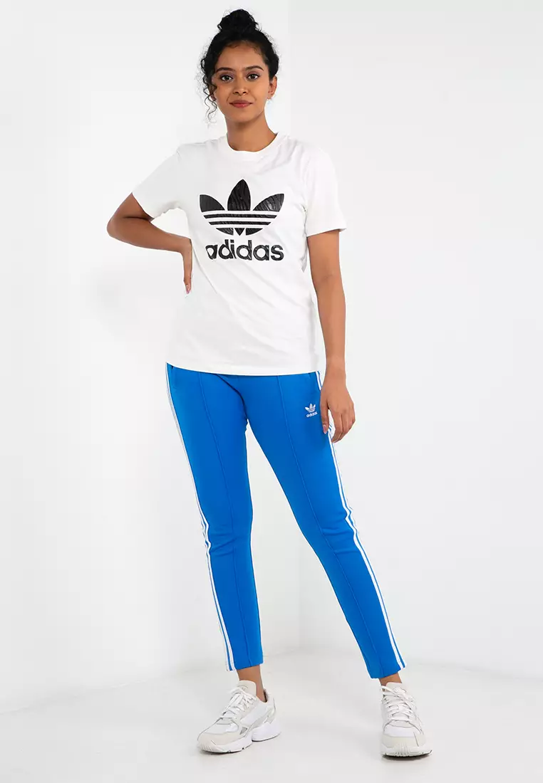 Adidas originals - adicolor - pantalon shop cigarette à trois bandes - vert