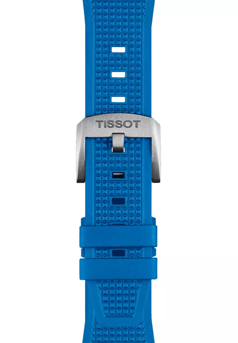 Buy Tissot Tissot Official Blue PRX 40mm Rubber Strap T852049577