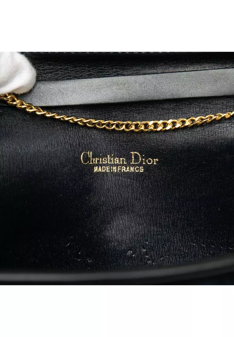 Pre-Loved Dior Diorissimo Trotter Canvas Chain Crossbody