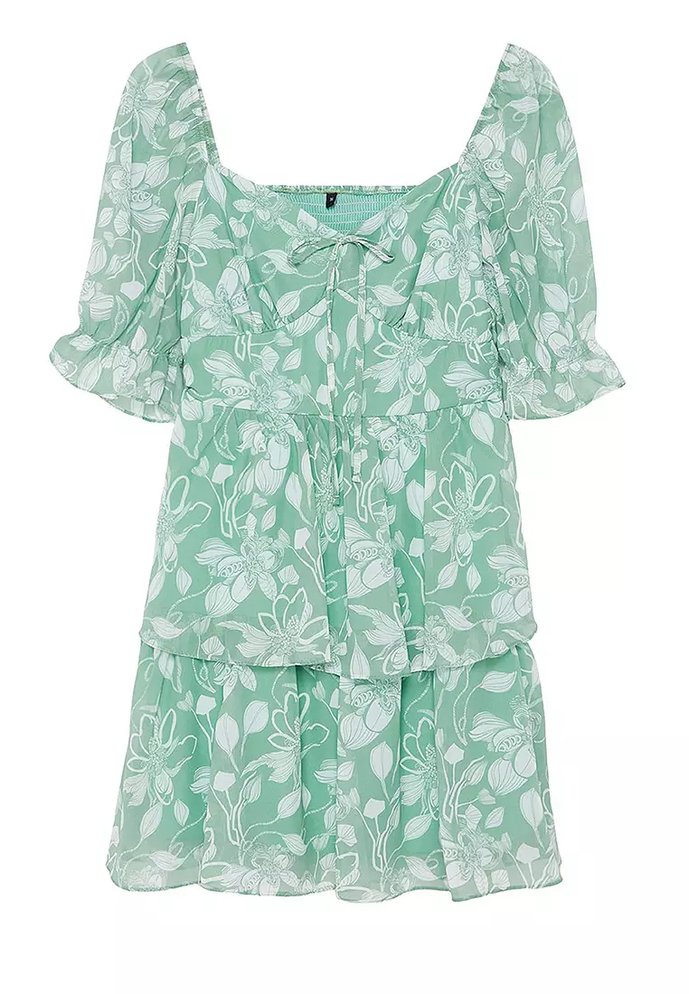 Flounce Chiffon Dress