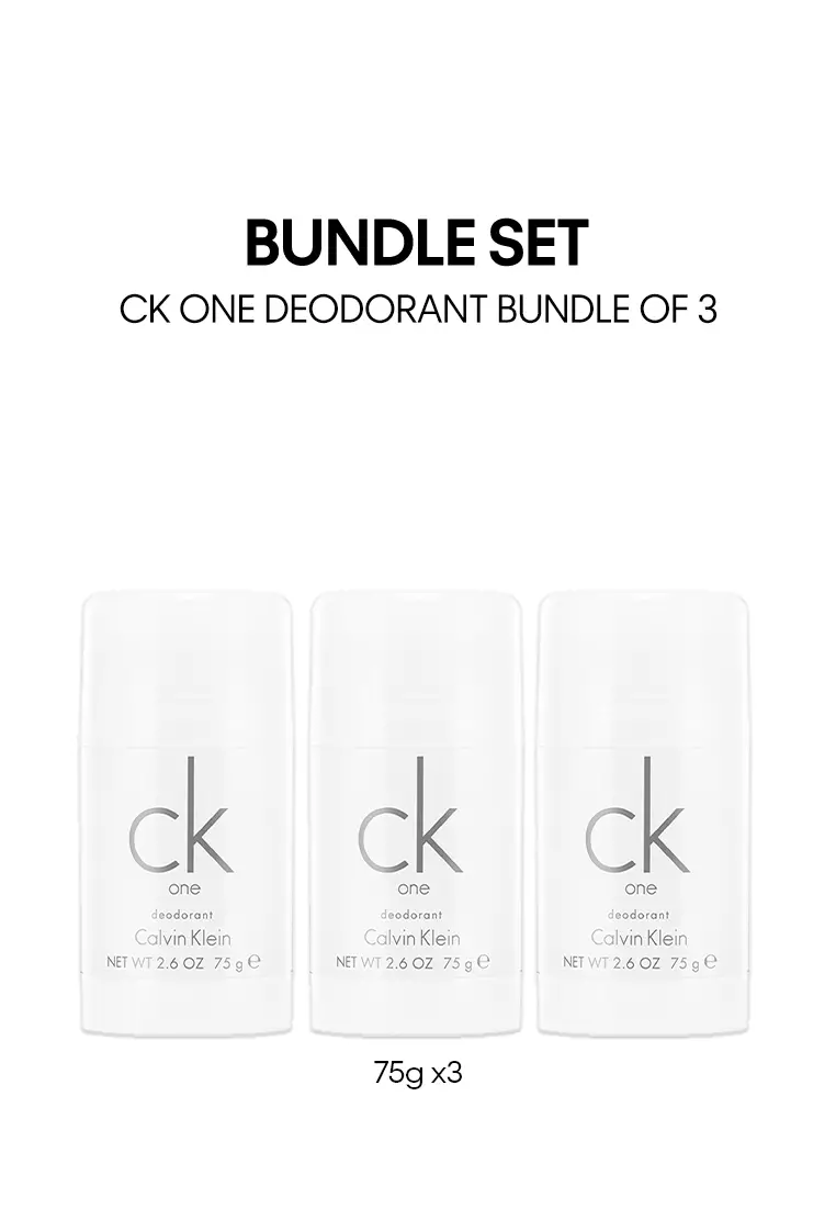 Buy Calvin Klein Fragrances [Bundle of 3] CK One Deodorant 75g
