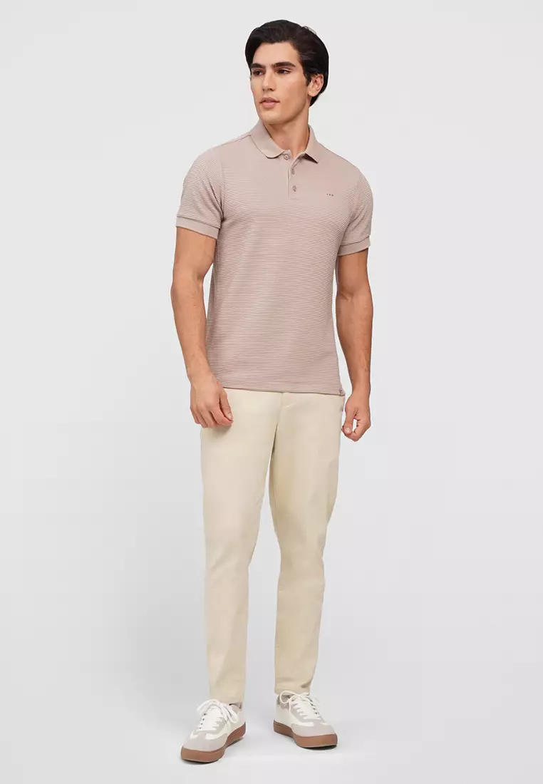 O.O.O. Textured Polo Shirt