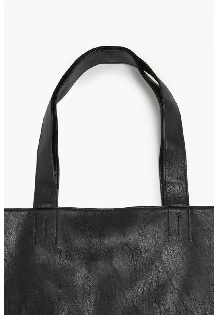 Faux leather tote best sale bag forever 21