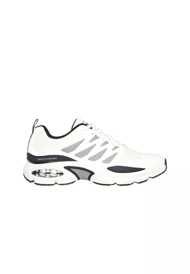 Skechers d'lite chunky trainers 3.0 overlay in white outlet and blue