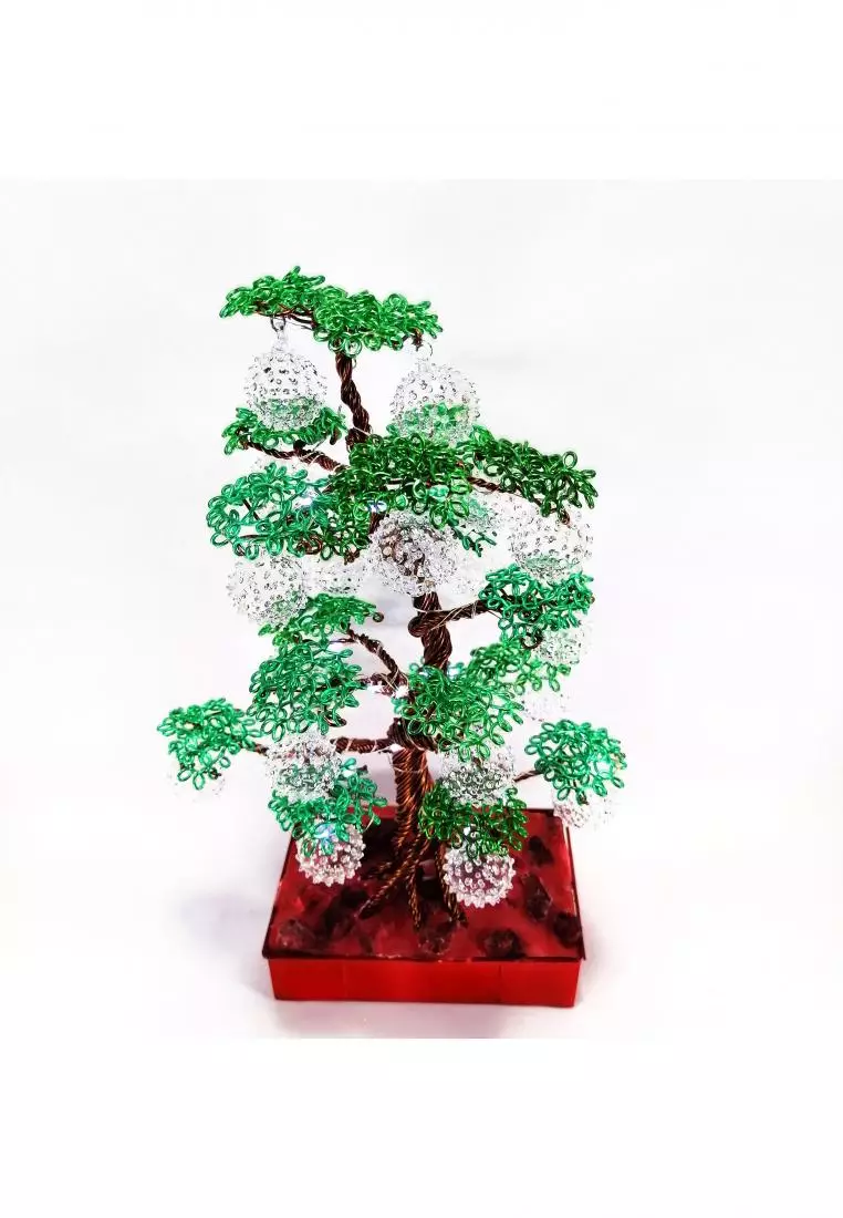 Buy LIMAN GLASS HANDCRAFTED INC. Bonsai Tree with Glass Balls Home