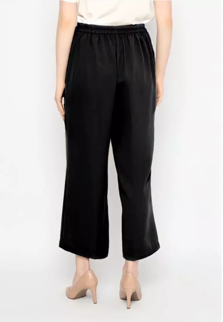 Plain Cullot Casual Look Black By Brilliant Girl Warna HITAM