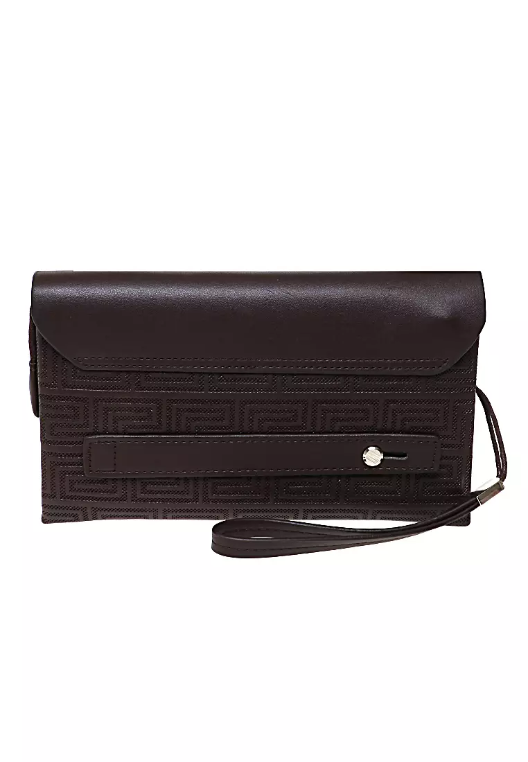 Long Wallet Dompet Clutch Pria Elegant Design Many Slot Material Leather Kulit ORIGINAL