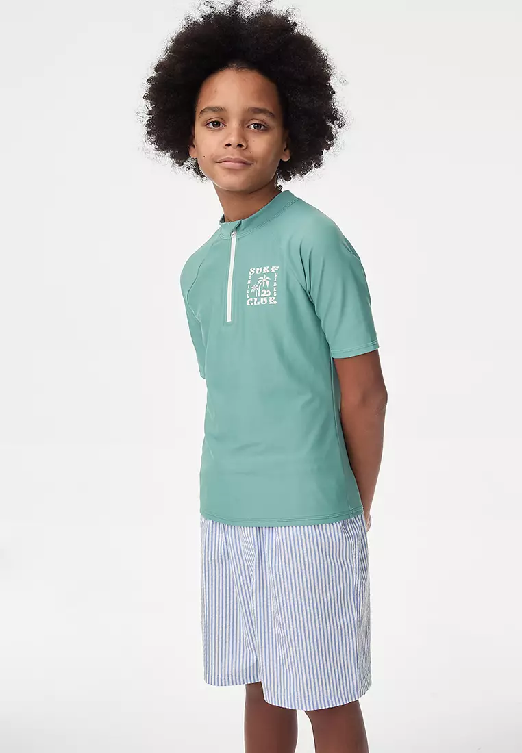 Quarter Zip Rash Vest