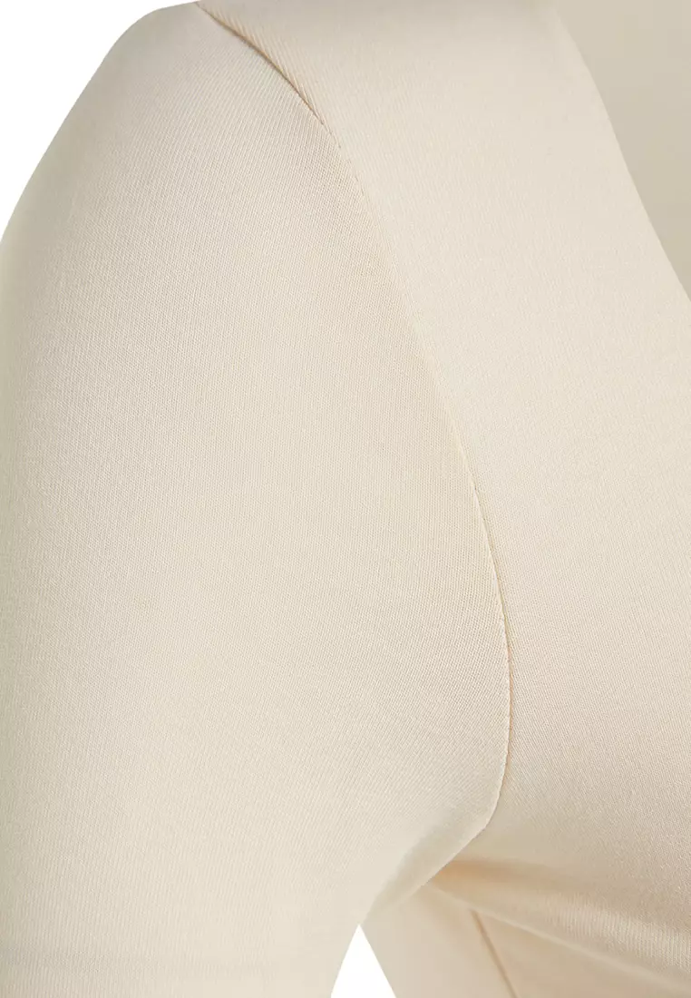 Square Neck Knit Blouse