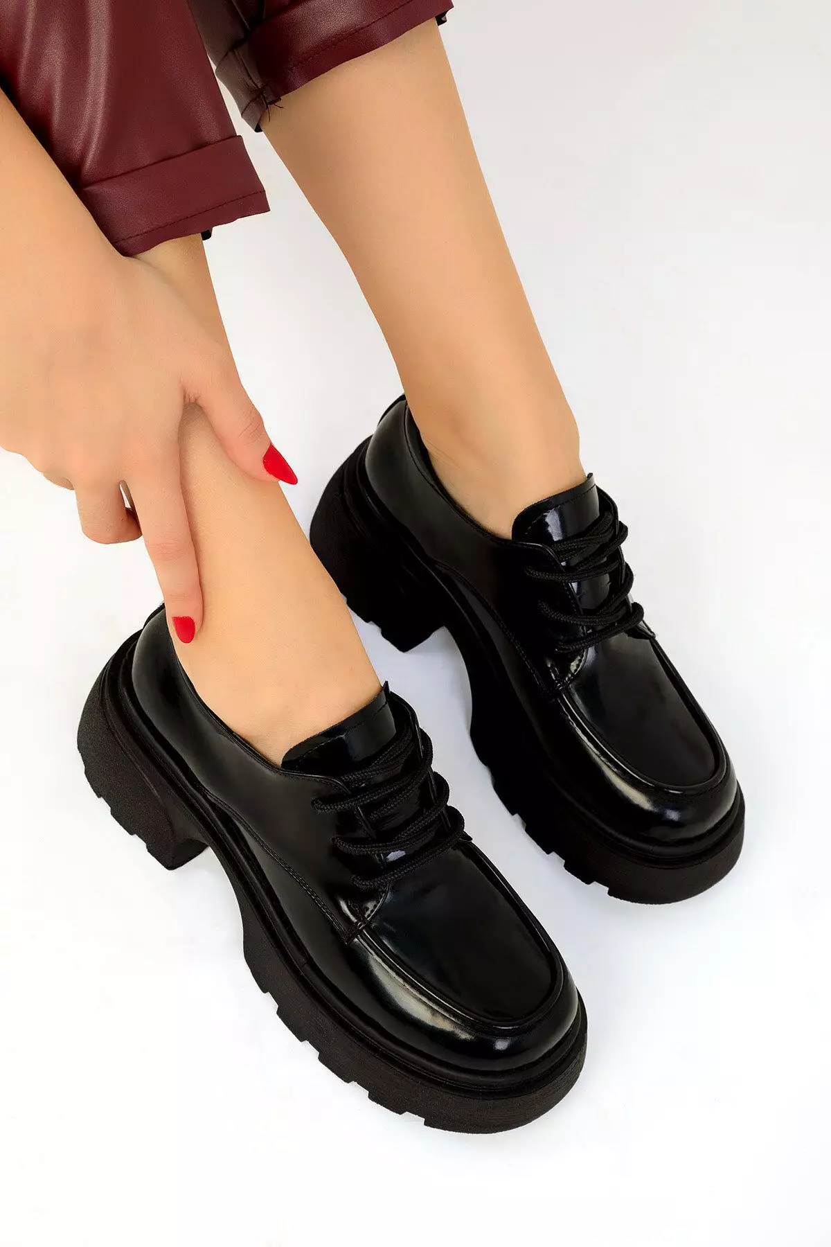 Discount on Soho  shoes - SKU: Lace Up Chunky Smart Casual Shoes