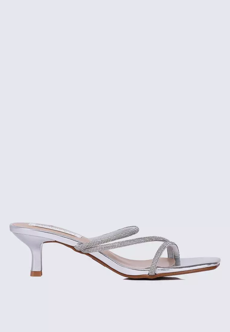 Discount on My Ballerine  shoes - SKU: My Ballerine Zizura Comfy Heels In Silver