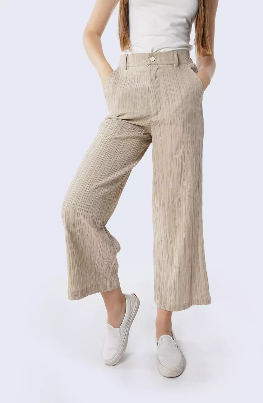 Celana Wanita Nayla Beige Dark Cream