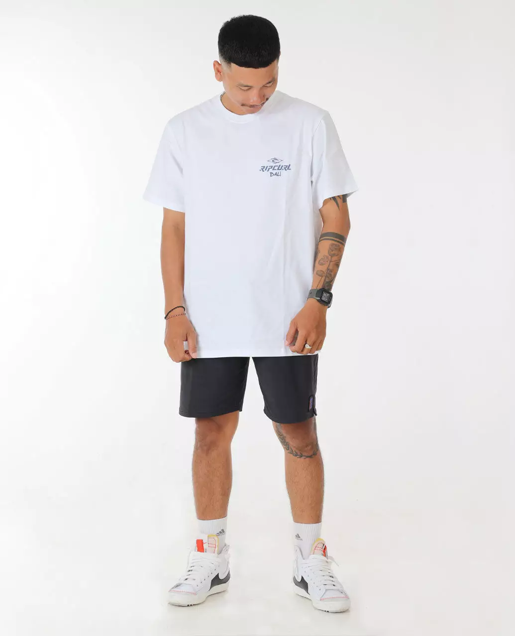Rip Curl Men Bali Diamond Desto Tee - Optical White Bali