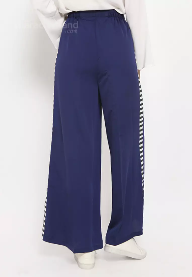 Doraemon Strip Pants Blue