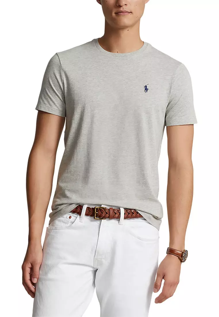 Custom Slim Fit Jersey Crewneck T-Shirt