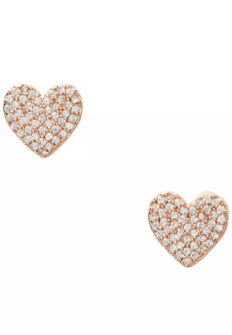Kate spade gold heart sale earrings