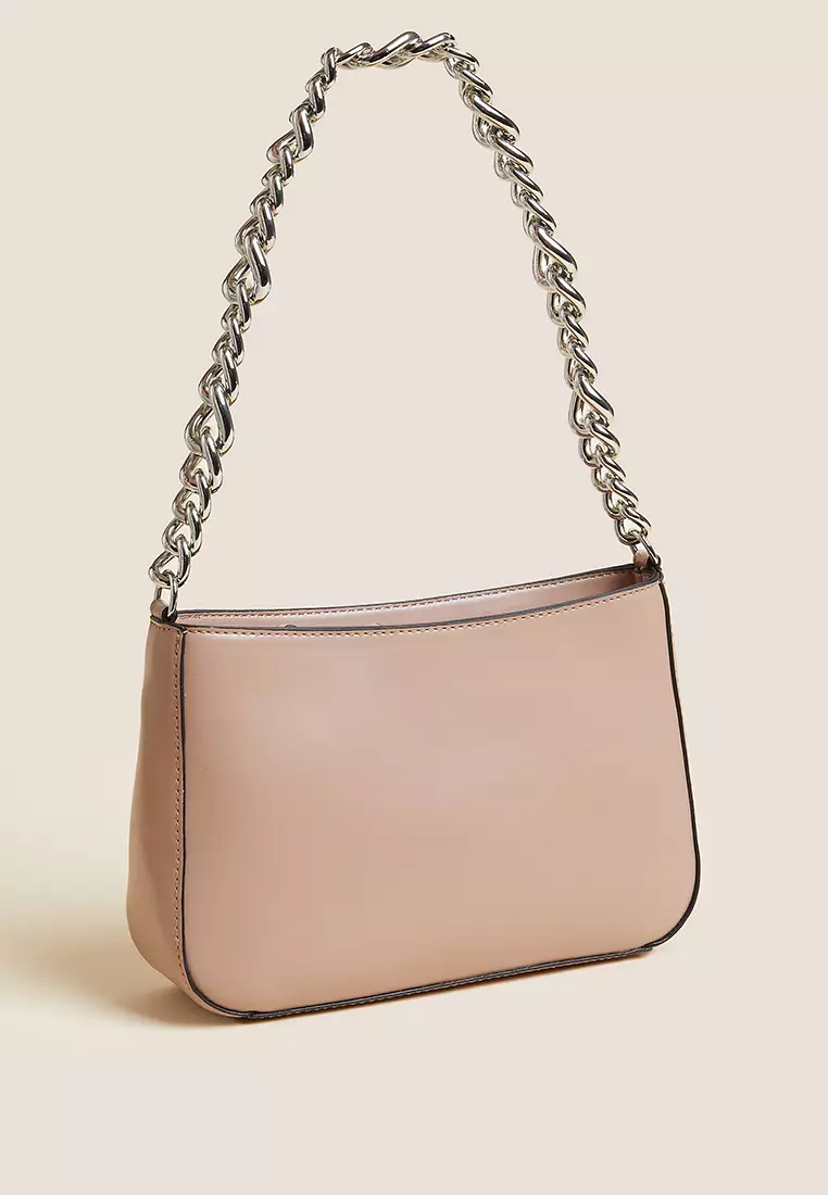 jual-marks-spencer-faux-leather-chain-strap-underarm-bag-original