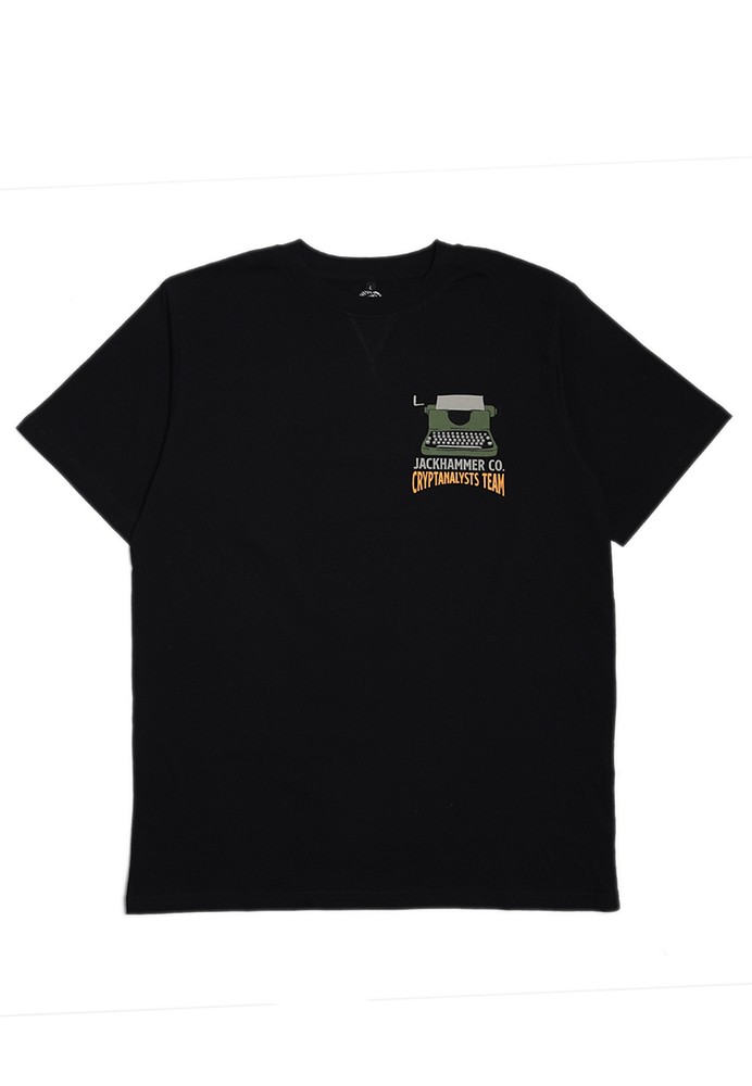  Jual  Jackhammer Co Jackersfield Cryptanalysts Tee Black 