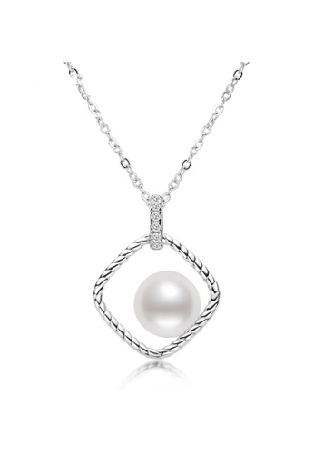 A.Excellence silver Premium Japan Akoya Pearl 8-9mm Twisted  Necklace 26530AC575E319GS_1