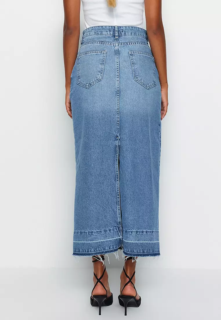 Denim midi skirt outlet singapore