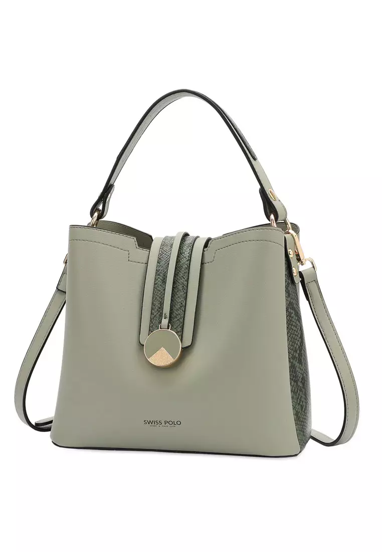 Top Handle Bag / Sling Bag / Crossbody Bag - Green
