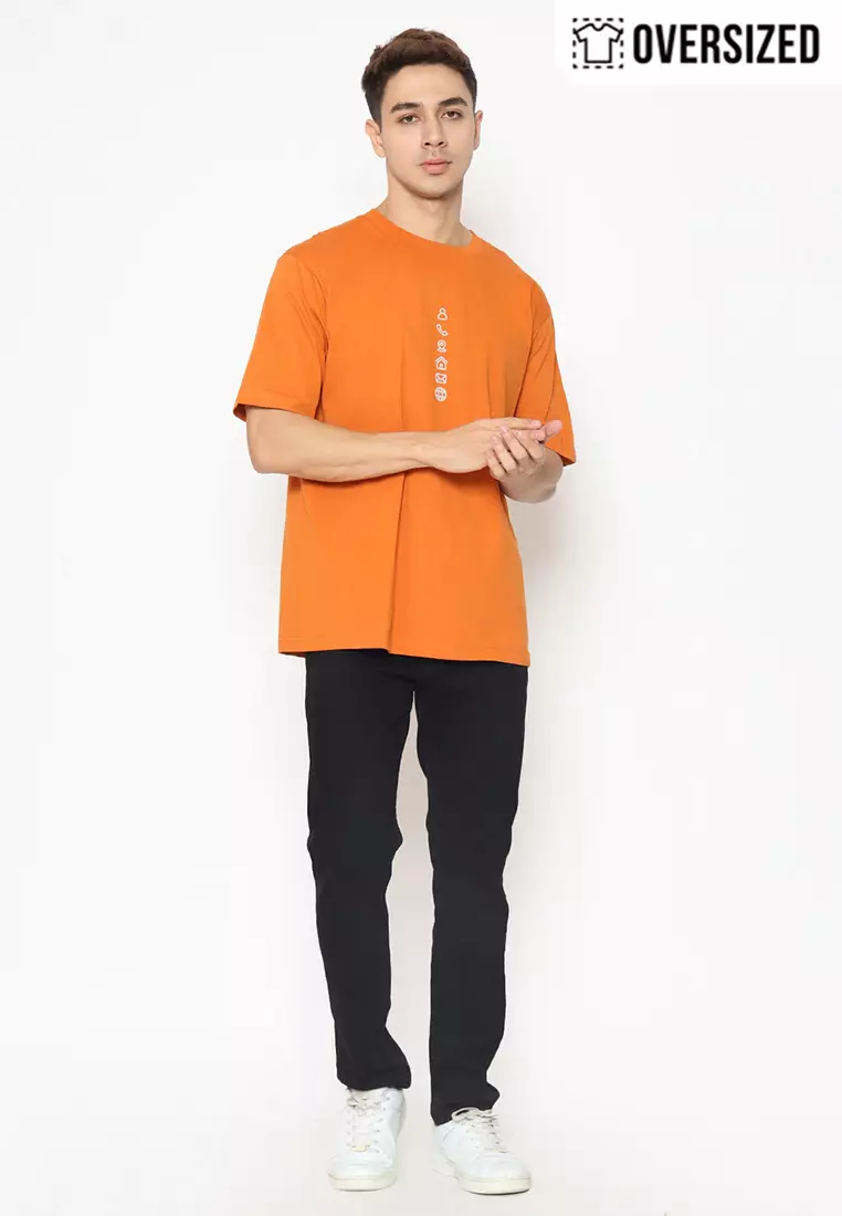 RBJ T-Shirt Cotton Combed Oversized Pria 2079250221