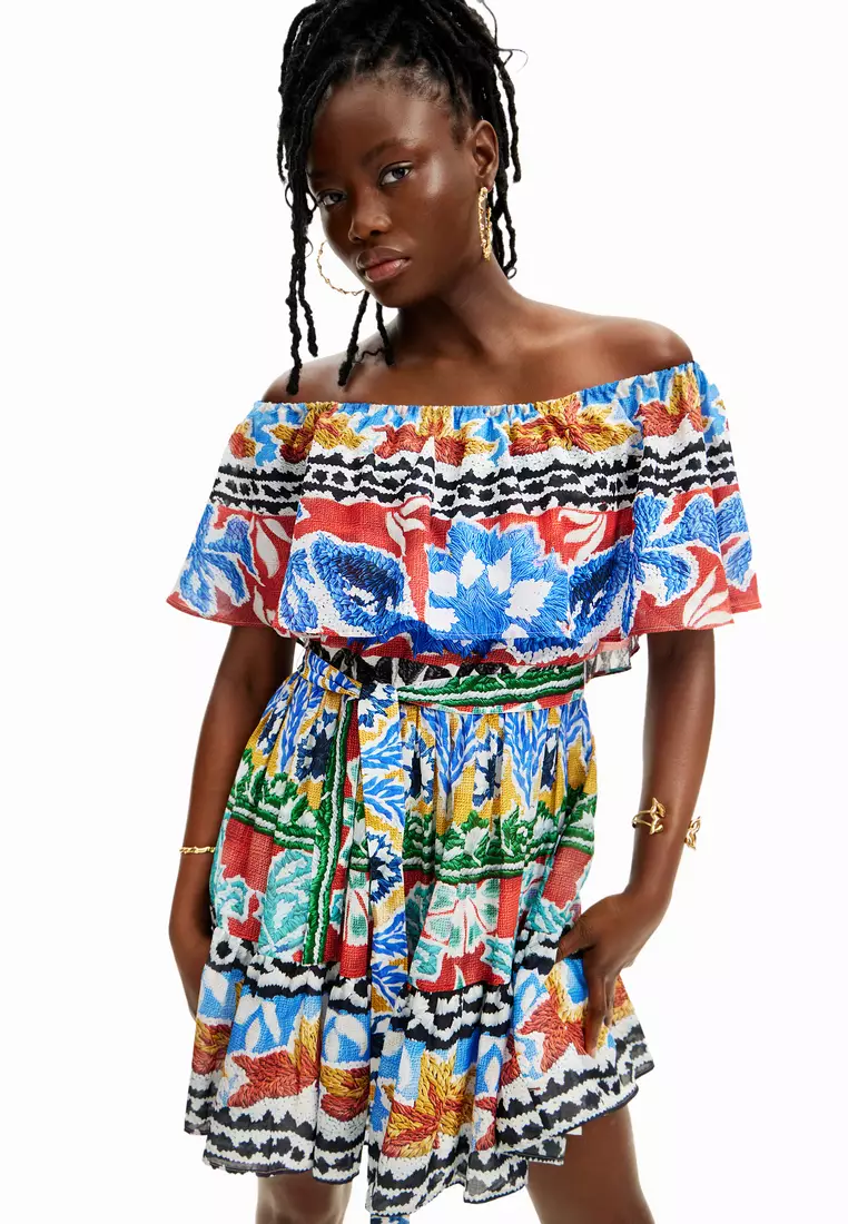 Stella Jean ethnic short dress 