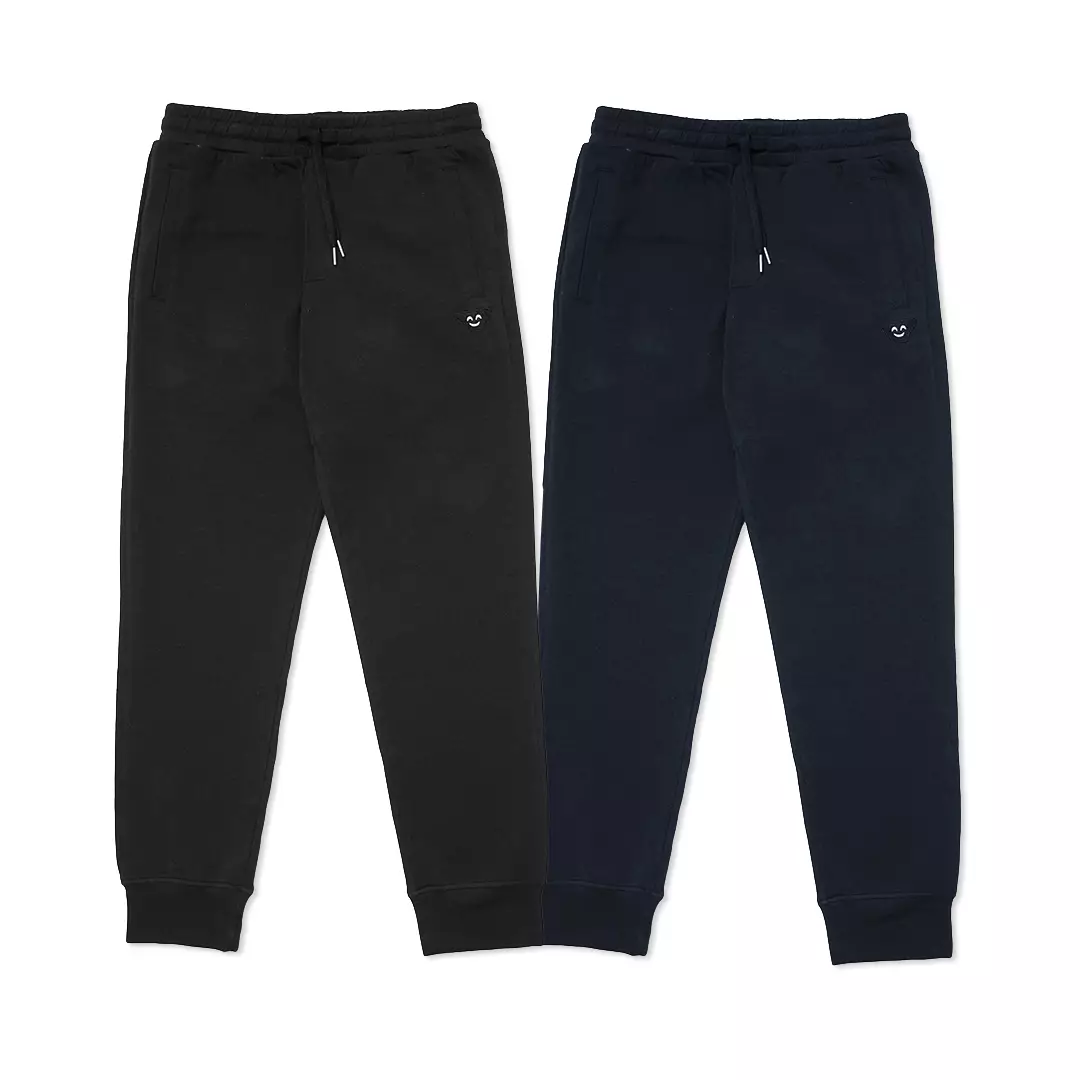Emoji Patch Logo Jogger Pants Navy