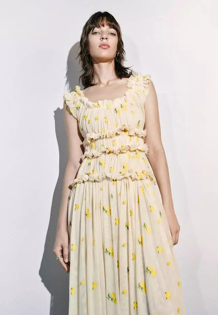 Buy Urban Revivo Floral Sleeveless U Neck A-Line Dress 2025 Online