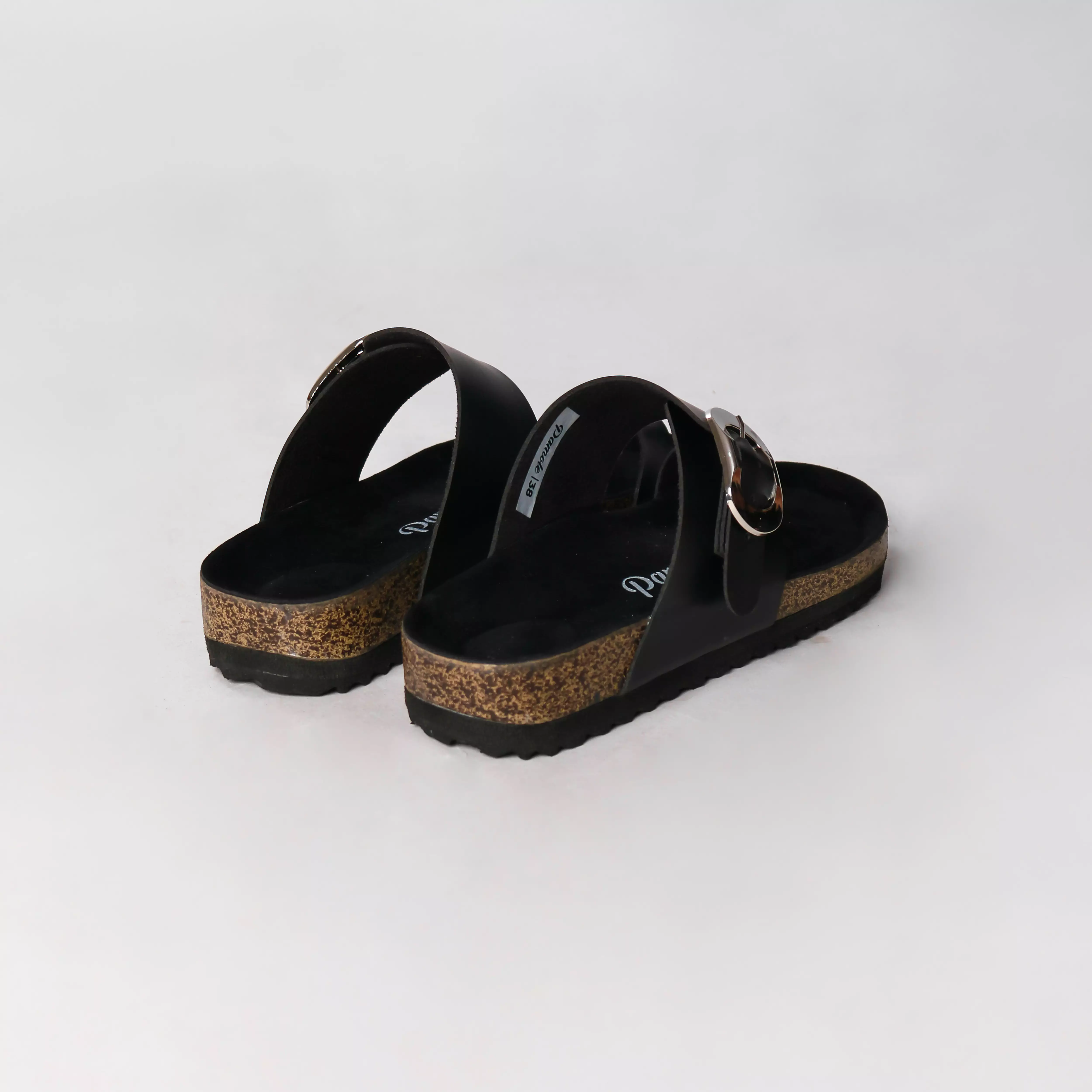 Pamole Sandal Wanita Kekinian Sendal Cewek Sandal Flat Wanita - Alaya Series - Hitam