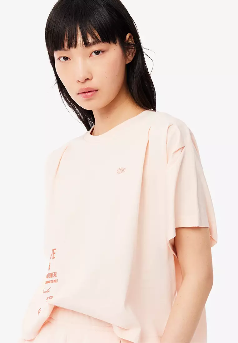 Batwing Sleeve Print T-shirt