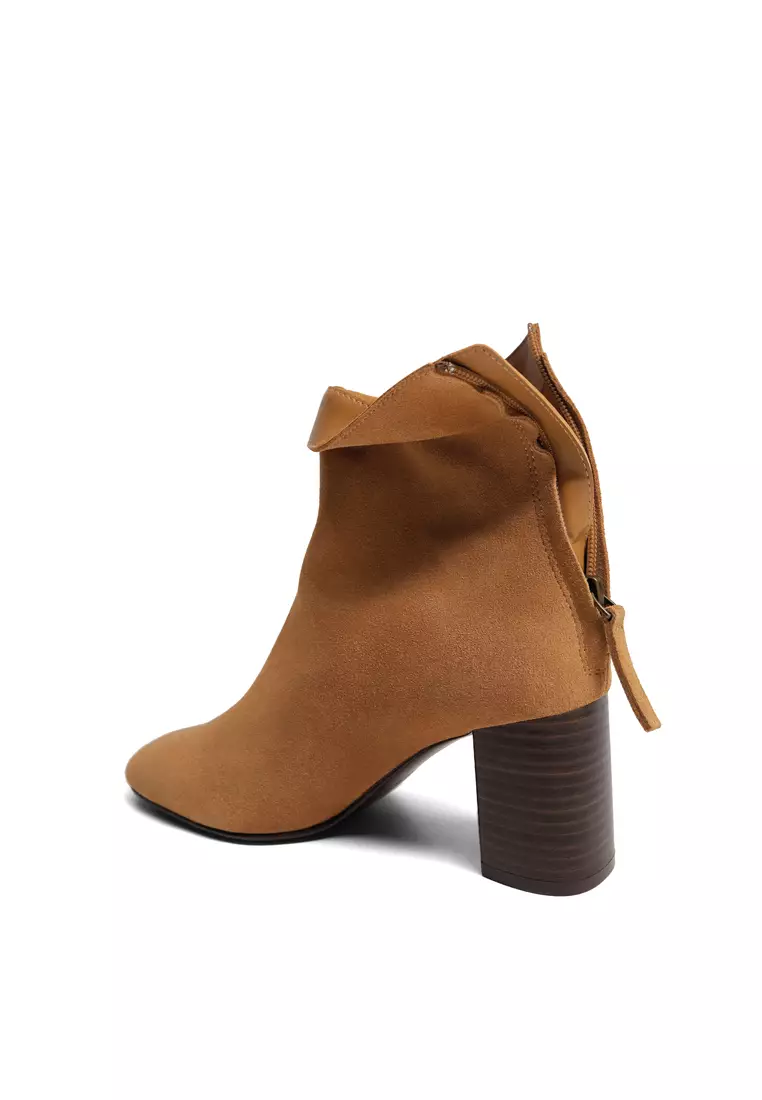 Suede Leather Ankle Boots
