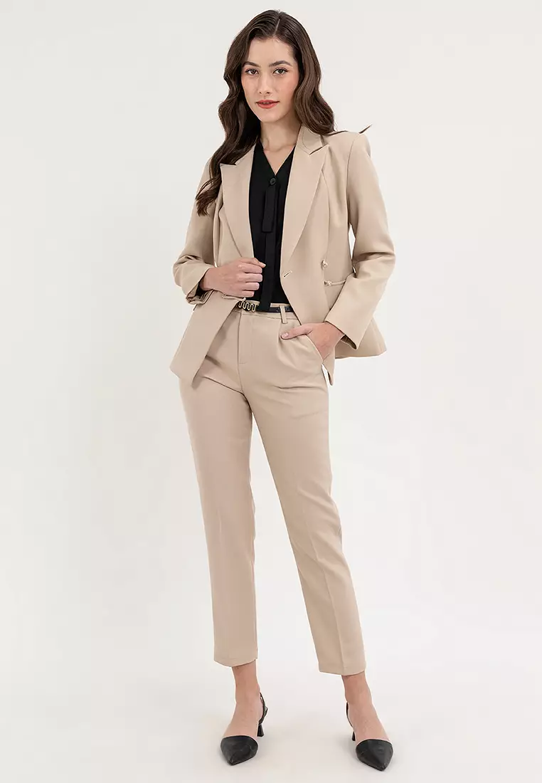 Tie Front Accent Blouse