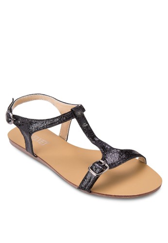 Nozalora 內衣ral T 字帶繞踝涼鞋, 女鞋, 鞋