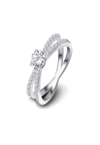 Jual Aurora Italia Aurora Italia Cincin Swarovski Zirconia Aurora Fine Links 18 Karat Emas Putih Original Zalora Indonesia