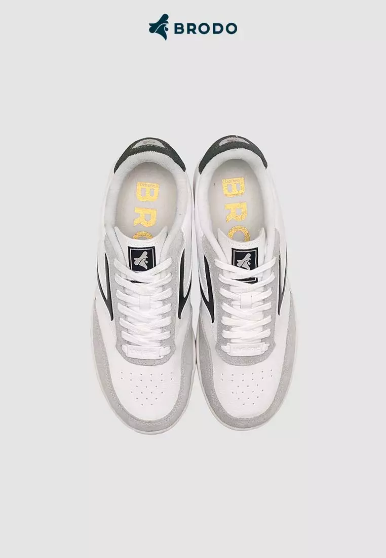 BRODO - Sneakers Ace Tennis Ivory Black