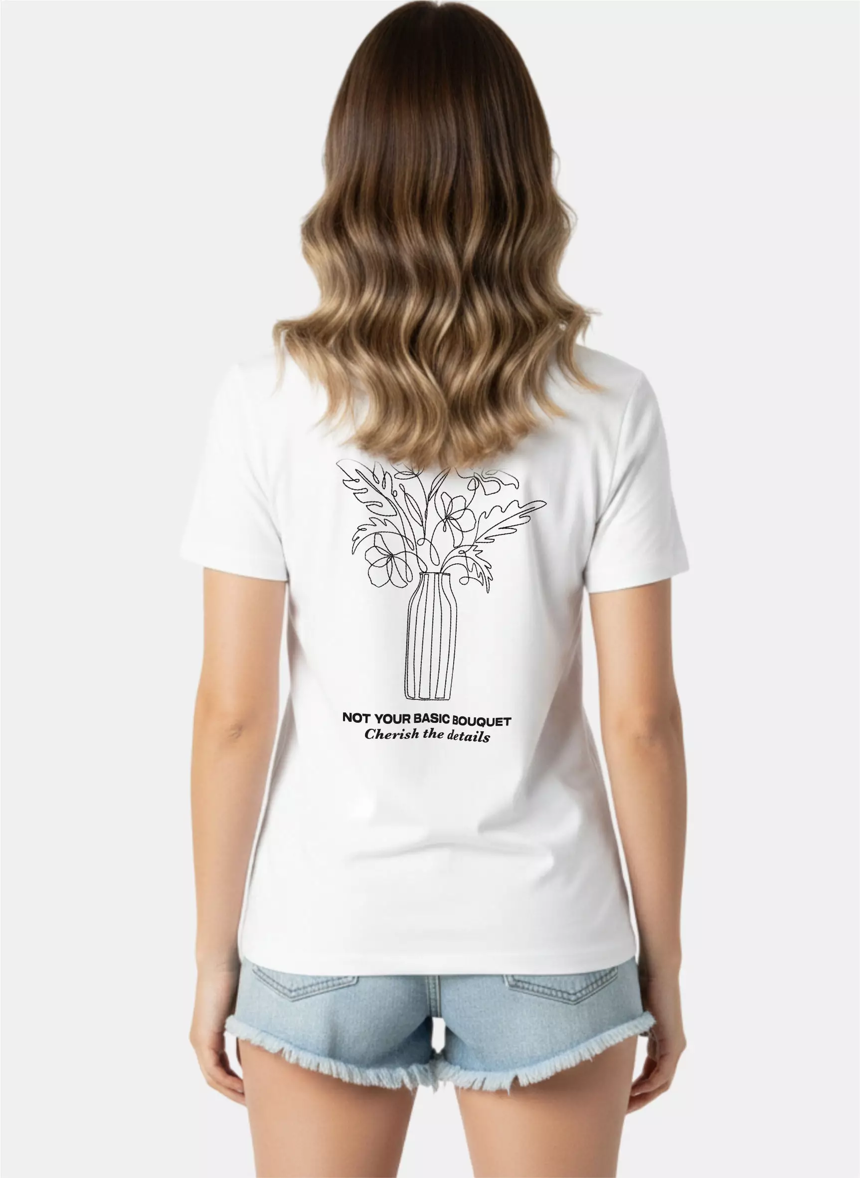 TONIQUE Kaos Wanita 24S Katun Combed Grafis Reguler Fit Putih Tshirt POISE Cotton Combed 24S Graphic Tshirt Regular Fit White Tshirt