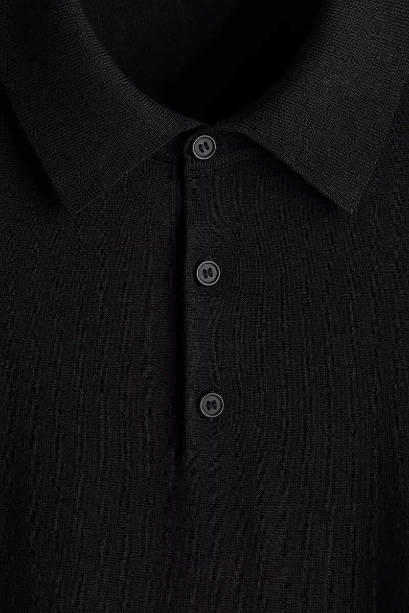 Regular Fit Fine-knit polo shirt
